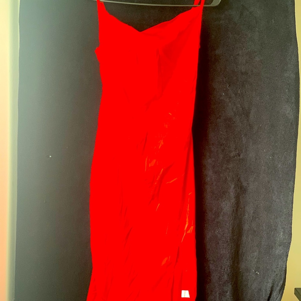 To small. Size small red open leg slit